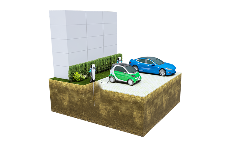 EV Charging Station Foundation | Use GoliathTech Screw Piles