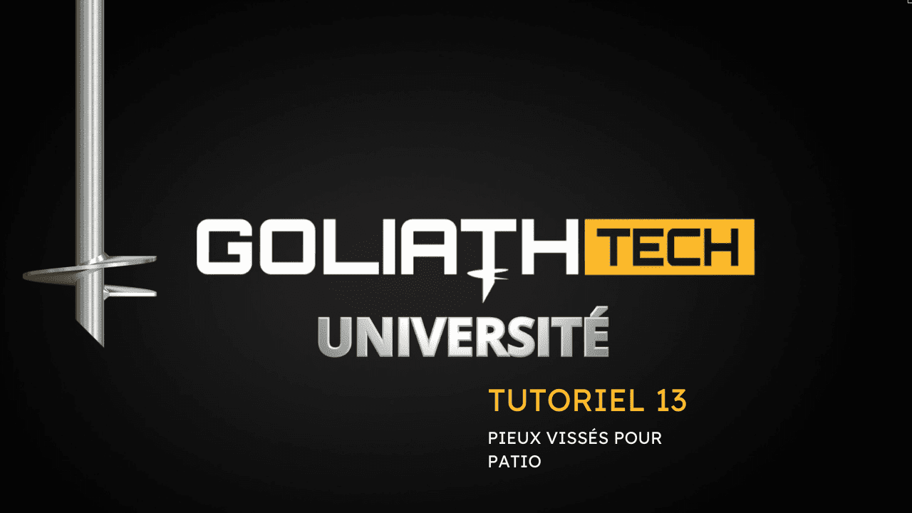 bannière GoliathTech université pieux vissés tutoriel 13