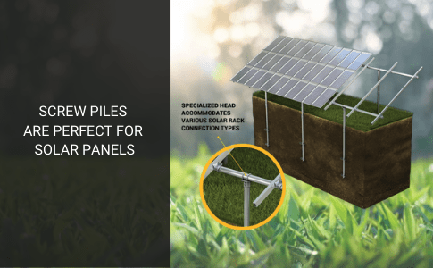 Image GoliathTech screw piles perfect for solar panels.