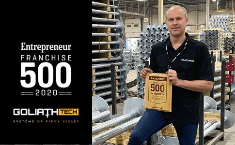 Entrepreneur franchise 500 plaque