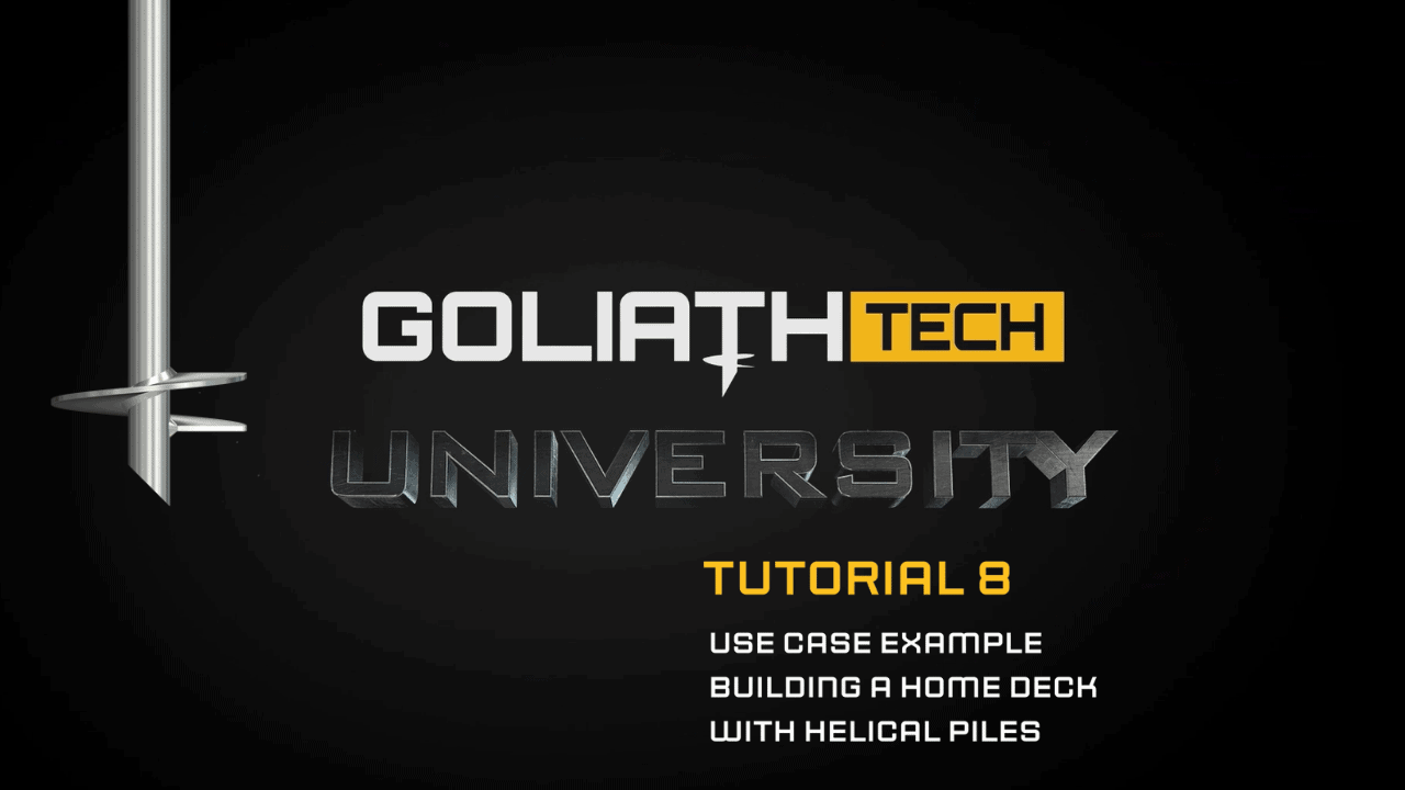 GoliathTech University Tutorial 8 banner