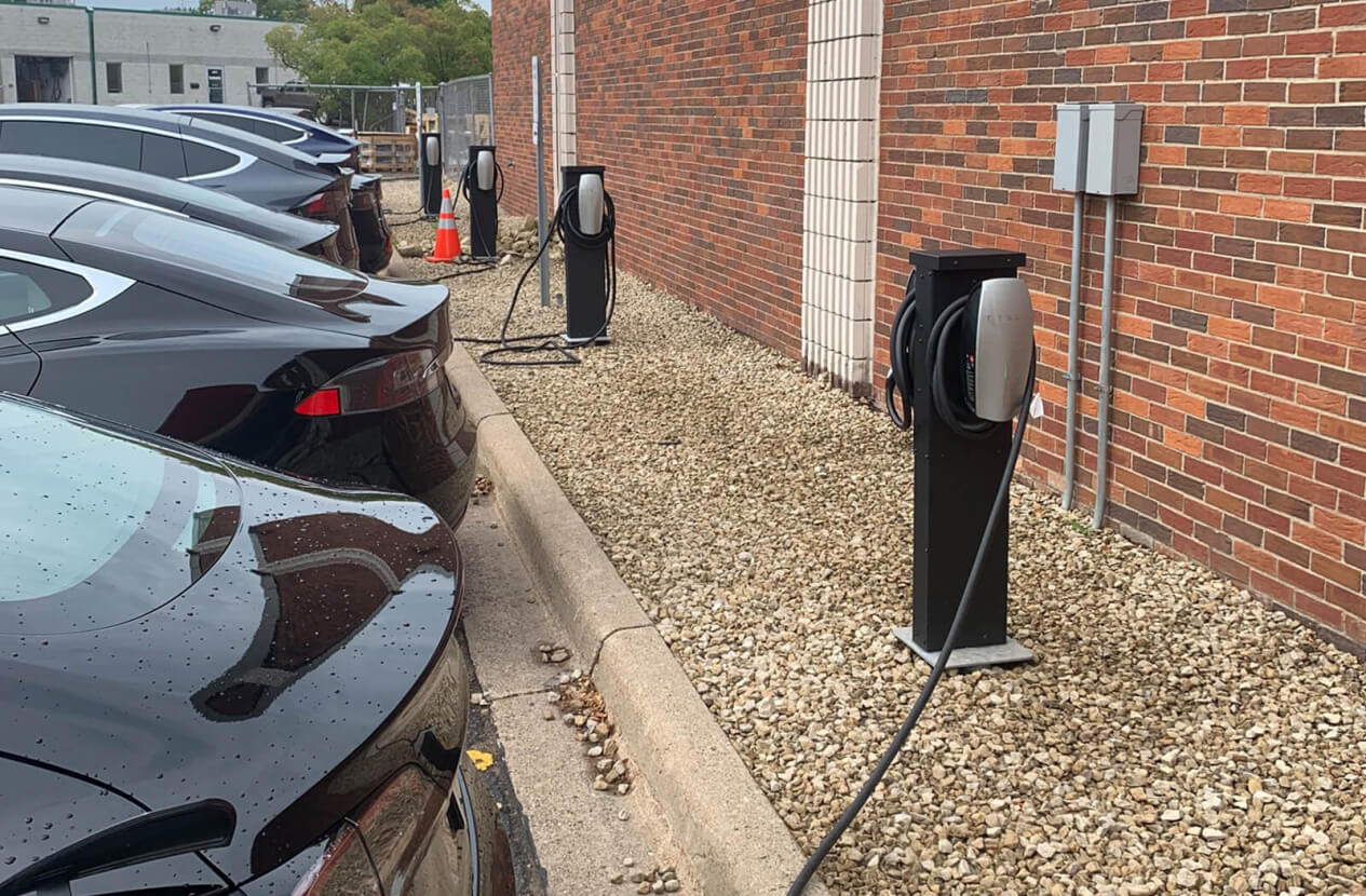 Electric charging stations