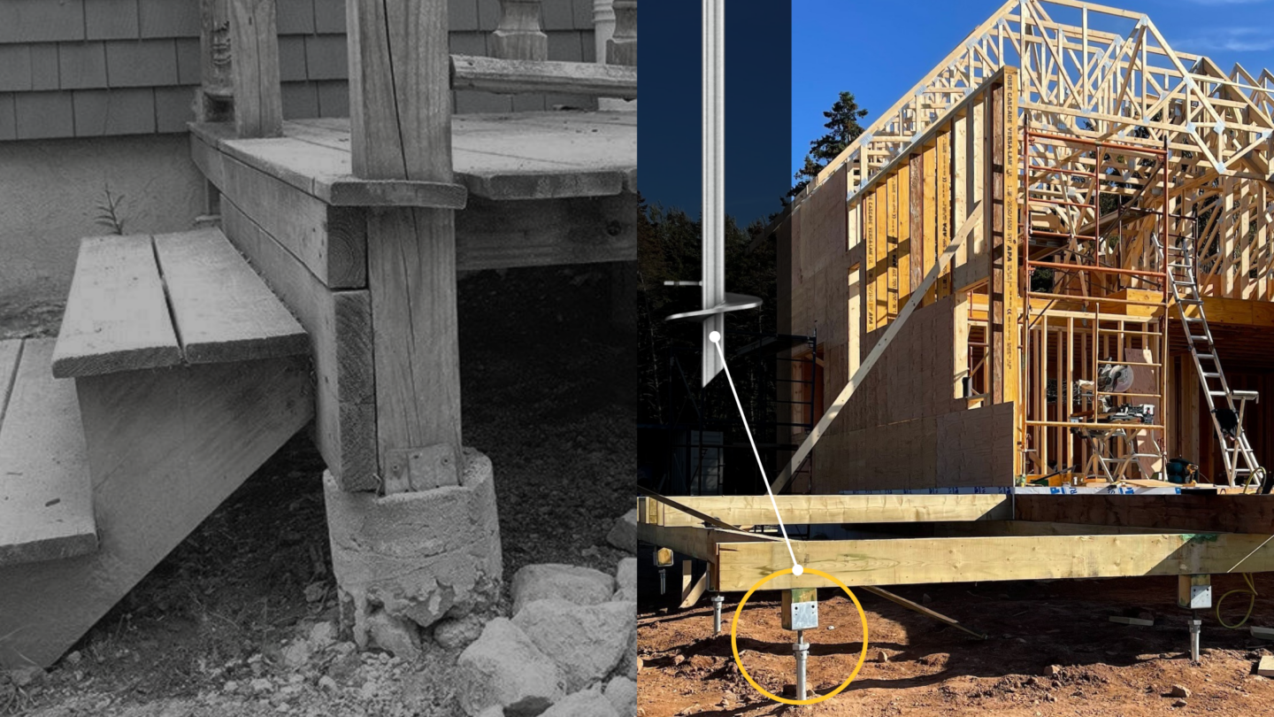 Deck Building Revolution: GoliathTech's Helical Piles vs. Concrete Footings