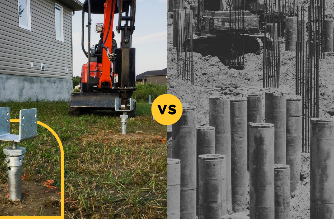 GoliathTech: Helical Piers vs Concrete Footings Compared