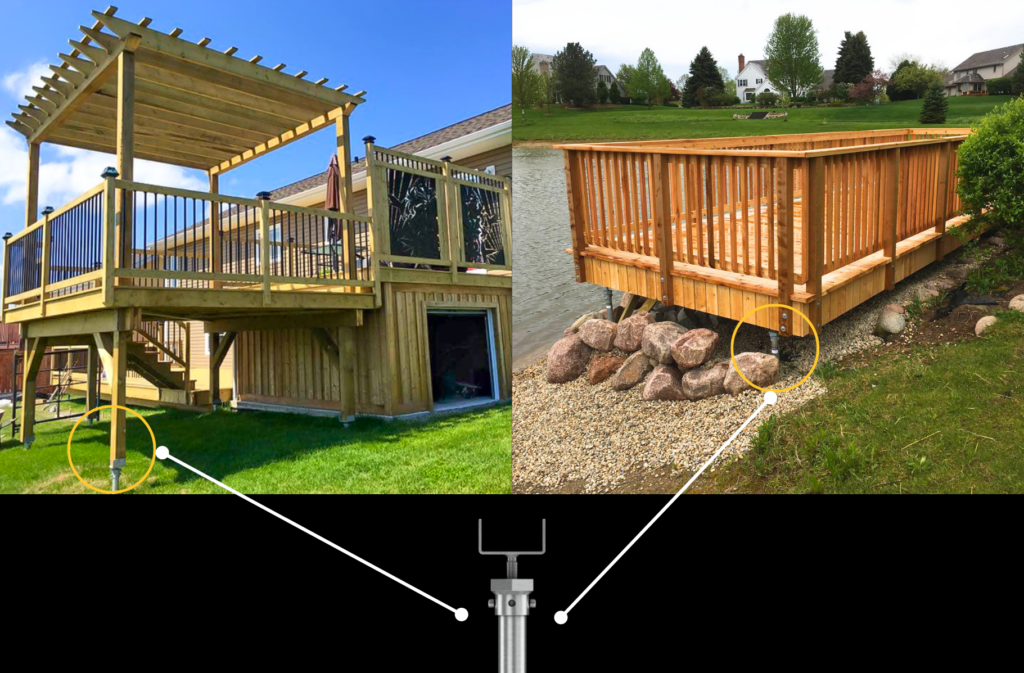 Helical piers for your deck projects